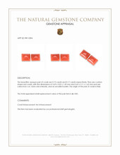 0.32&nbsp;Ct.Tw.Total Carat Weight Cabochon Coral Pair from Italy Appraisal