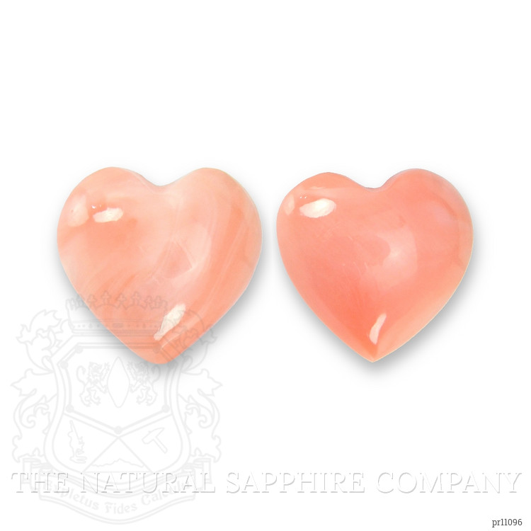 4.41 Ct.Tw. Cabochon Coral Pair from Italy