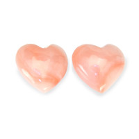 4.14&nbsp;Ct.Tw.Total Carat Weight Cabochon Coral Pair from Italy Video