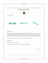 1.72&nbsp;Ct.Tw.Total Carat Weight Emerald Pair from Russia Appraisal