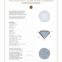 33.72 Ct.Tw.Total Carat Weight Amethyst Pair from Bolivia 3 D Scan Report