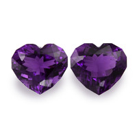 41.58 Ct.Tw.Total Carat Weight Amethyst Pair from Bolivia Video