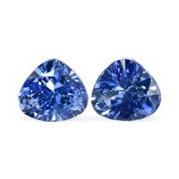 2.10&nbsp;Ct.Tw.Total Carat Weight Blue Sapphire Pair from Ceylon (Sri Lanka) Video