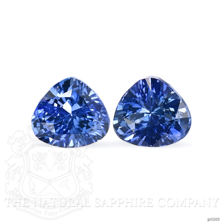 2.10 Ct.Tw. Blue Sapphire Pair from Ceylon (Sri Lanka)
