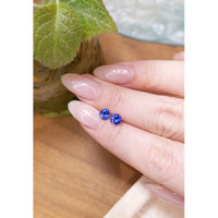 1.18&nbsp;Ct.Tw.Total Carat Weight Blue Sapphire Pair from Ceylon (Sri Lanka) Life Style
