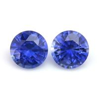 1.29&nbsp;Ct.Tw.Total Carat Weight Blue Sapphire Pair from Ceylon (Sri Lanka) Video