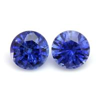 1.36&nbsp;Ct.Tw.Total Carat Weight Blue Sapphire Pair from Ceylon (Sri Lanka) Video