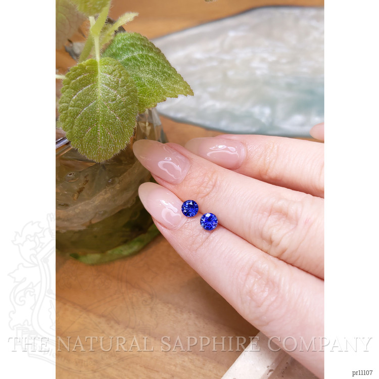 1.36 Ct.Tw. Blue Sapphire Pair from Ceylon (Sri Lanka)