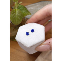 1.36&nbsp;Ct.Tw.Total Carat Weight Blue Sapphire Pair from Ceylon (Sri Lanka) Life Style