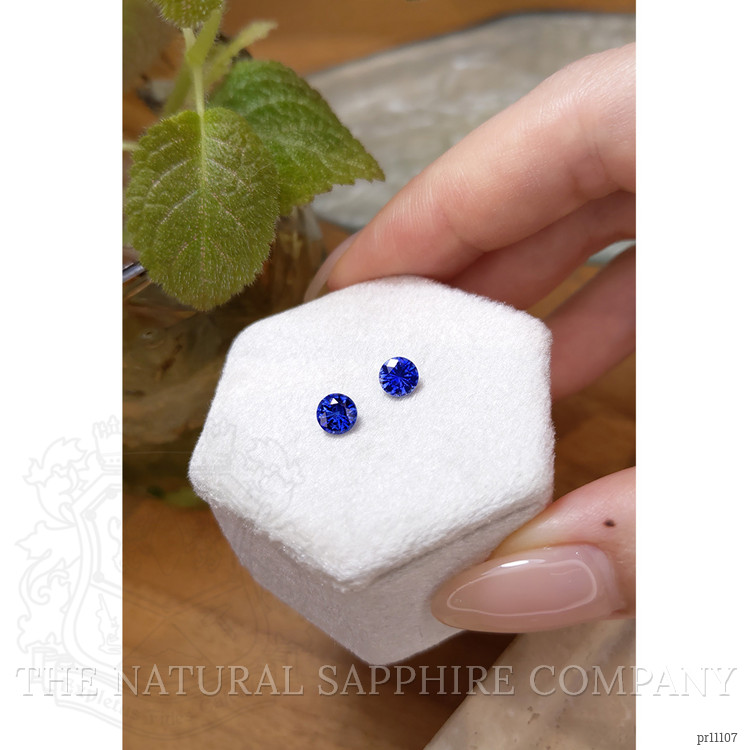1.36 Ct.Tw. Blue Sapphire Pair from Ceylon (Sri Lanka)