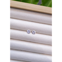 1.44&nbsp;Ct.Tw.Total Carat Weight White Sapphire Pair from Ceylon (Sri Lanka) Life Style