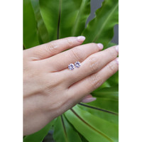 1.44&nbsp;Ct.Tw.Total Carat Weight White Sapphire Pair from Ceylon (Sri Lanka) Life Style