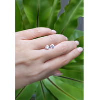 1.68&nbsp;Ct.Tw.Total Carat Weight White Sapphire Pair from Ceylon (Sri Lanka) Life Style