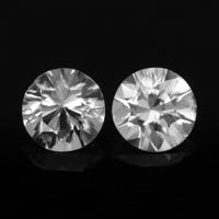 1.62&nbsp;Ct.Tw.Total Carat Weight White Sapphire Pair from Ceylon (Sri Lanka) Video