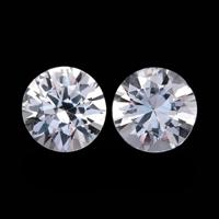 1.64&nbsp;Ct.Tw.Total Carat Weight White Sapphire Pair from Ceylon (Sri Lanka) Video