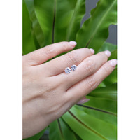 1.64&nbsp;Ct.Tw.Total Carat Weight White Sapphire Pair from Ceylon (Sri Lanka) Life Style