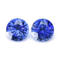 0.96&nbsp;Ct.Tw.Total Carat Weight Blue Sapphire Pair from Ceylon (Sri Lanka) Video