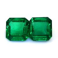 11.87 Ct.Tw.Total Carat Weight Emerald Pair from Zambia Video