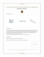 6.38&nbsp;Ct.Tw.Total Carat Weight Paraiba Tourmaline Pair from Africa Appraisal