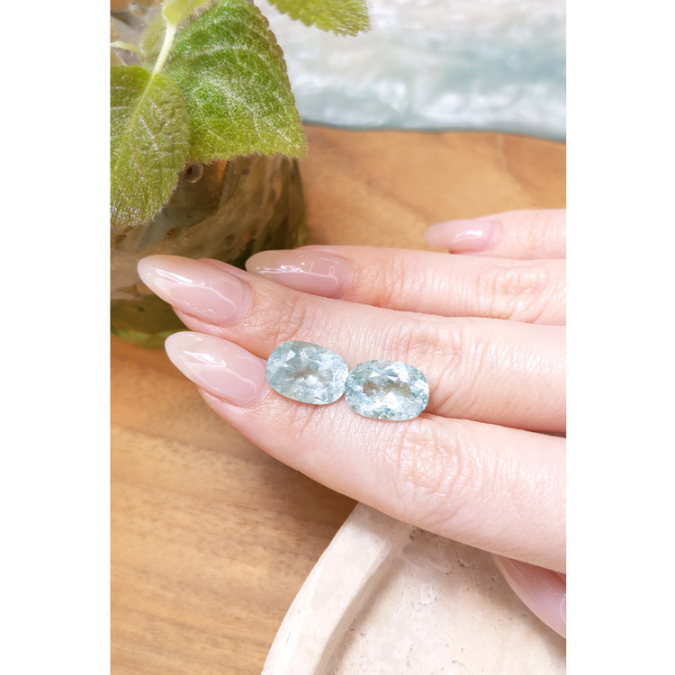 12.06 Ct.Tw. Paraiba Tourmaline Pair from Africa