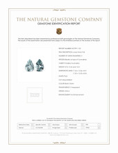 20.77 Ct.Tw.Total Carat Weight Bluish Green Paraiba Tourmaline Pair from Africa Scan Report
