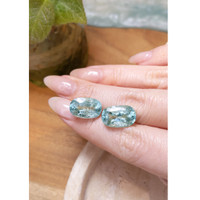 18.81 Ct.Tw.Total Carat Weight Paraiba Tourmaline Pair from Africa Life Style