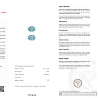 5.57 Ct.Tw.Total Carat Weight Aquamarine Pair from Brazil Scan Report