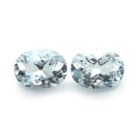 5.57 Ct.Tw.Total Carat Weight Aquamarine Pair from Brazil Video