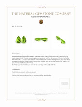 5.29&nbsp;Ct.Tw.Total Carat Weight Peridot Pair from Burma (Myanmar) Appraisal