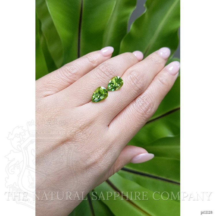 5.29 Ct.Tw. Peridot Pair from Burma (Myanmar)