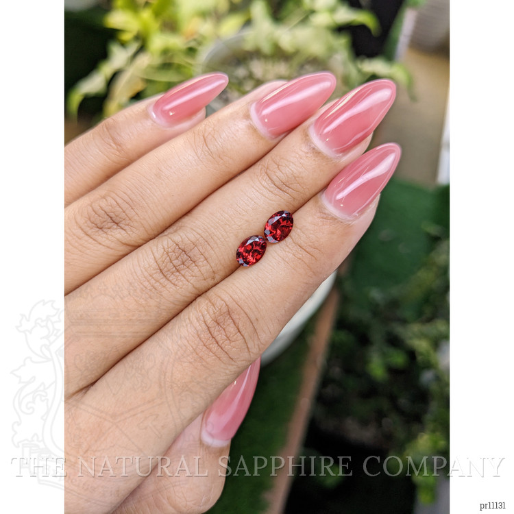 1.73 Ct.Tw. Garnet Pair from Ceylon (Sri Lanka)