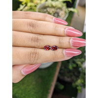 1.73&nbsp;Ct.Tw.Total Carat Weight Garnet Pair from Ceylon (Sri Lanka) Life Style