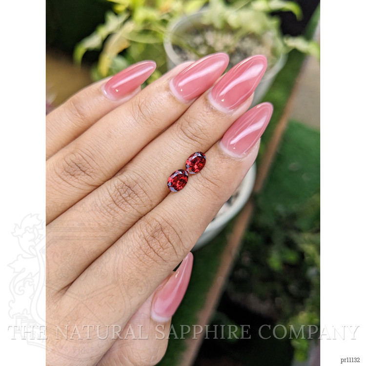 1.62 Ct.Tw. Garnet Pair from Ceylon (Sri Lanka)