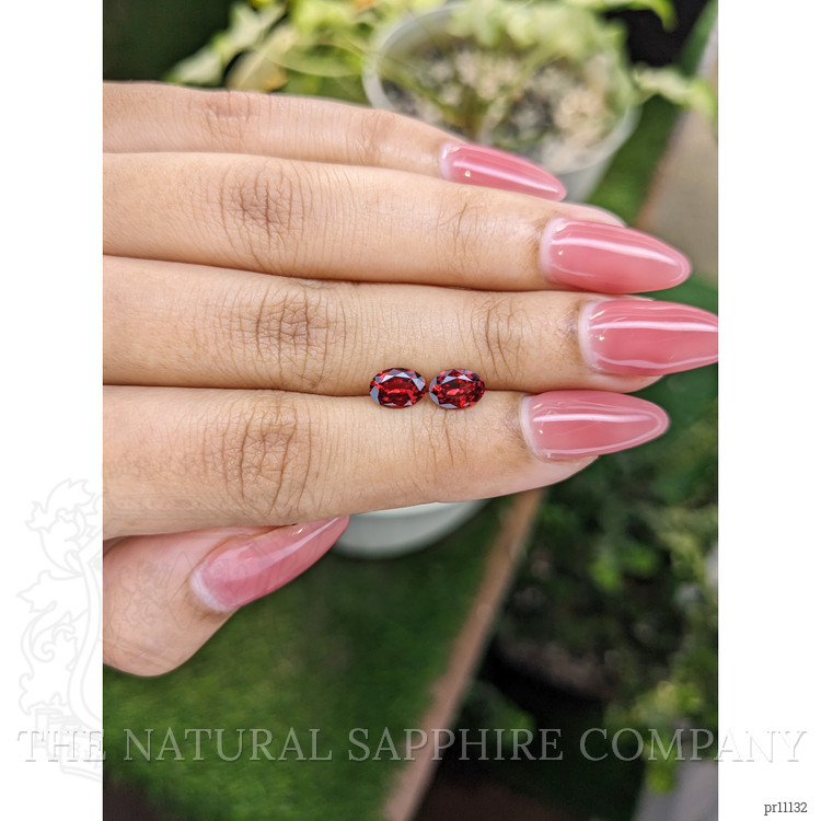 1.62 Ct.Tw. Garnet Pair from Ceylon (Sri Lanka)