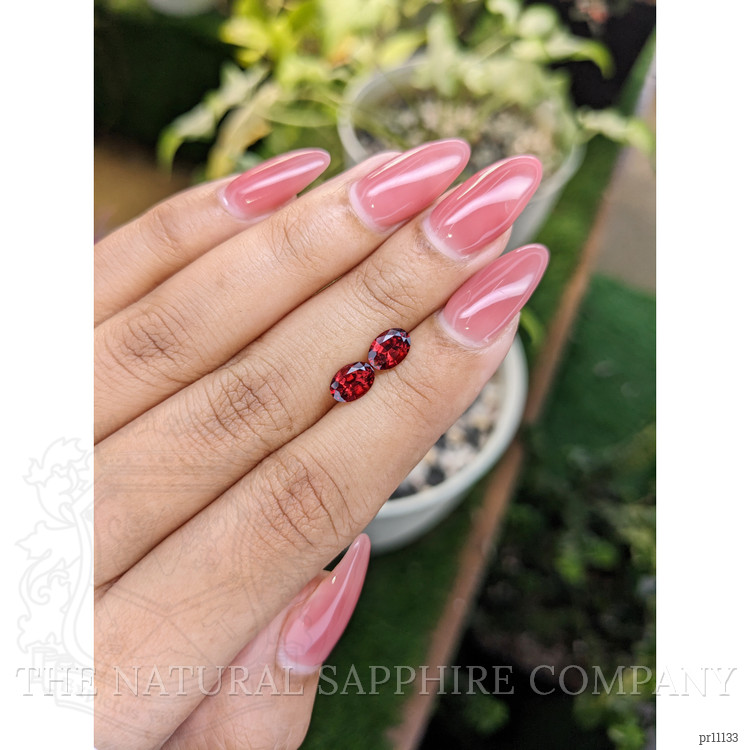 1.63 Ct.Tw. Garnet Pair from Ceylon (Sri Lanka)