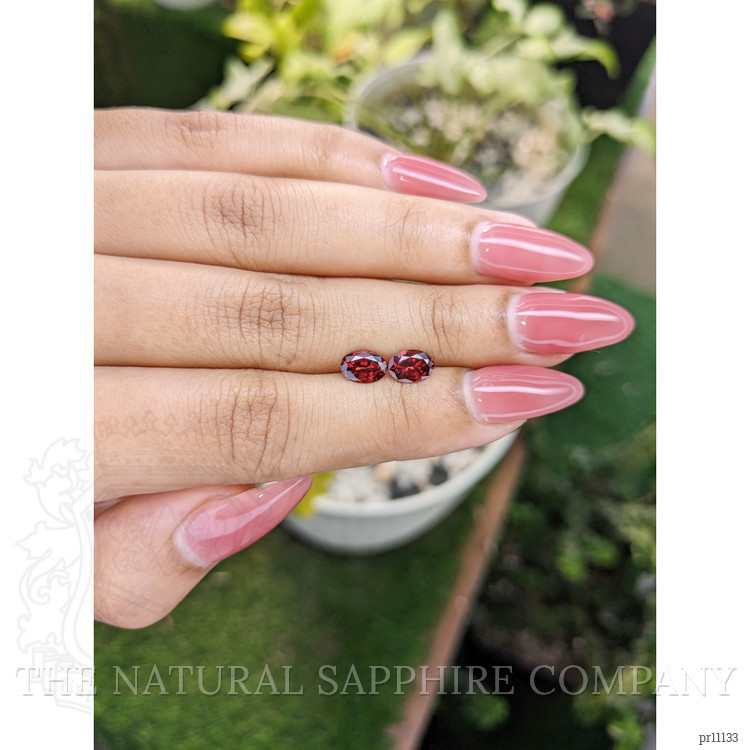 1.63 Ct.Tw. Garnet Pair from Ceylon (Sri Lanka)