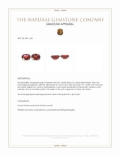 1.57&nbsp;Ct.Tw.Total Carat Weight Garnet Pair from Ceylon (Sri Lanka) Appraisal