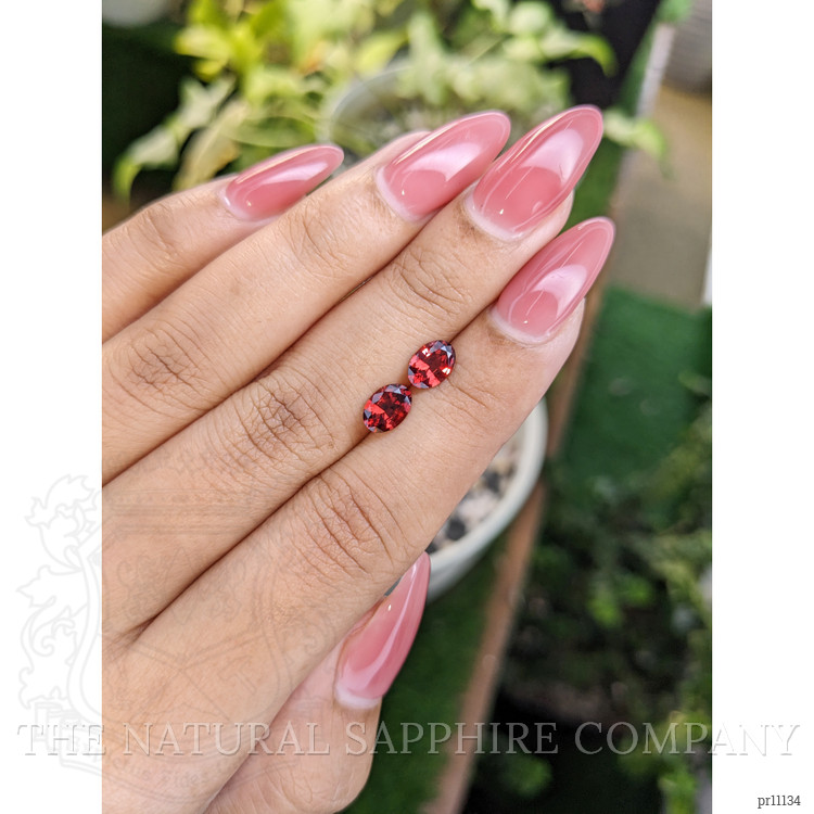 1.57 Ct.Tw. Garnet Pair from Ceylon (Sri Lanka)