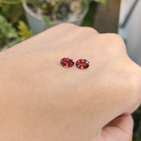 1.57&nbsp;Ct.Tw.Total Carat Weight Garnet Pair from Ceylon (Sri Lanka) Life Style