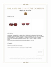 1.75 Ct.Tw.Total Carat Weight Garnet Pair from Ceylon (Sri Lanka) Appraisal