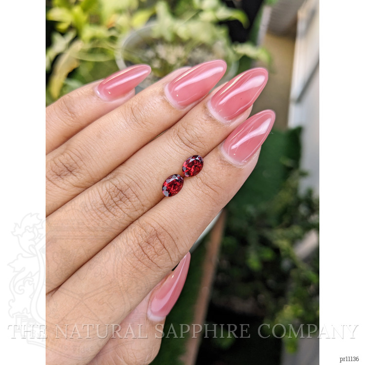 1.64 Ct.Tw. Garnet Pair from Ceylon (Sri Lanka)