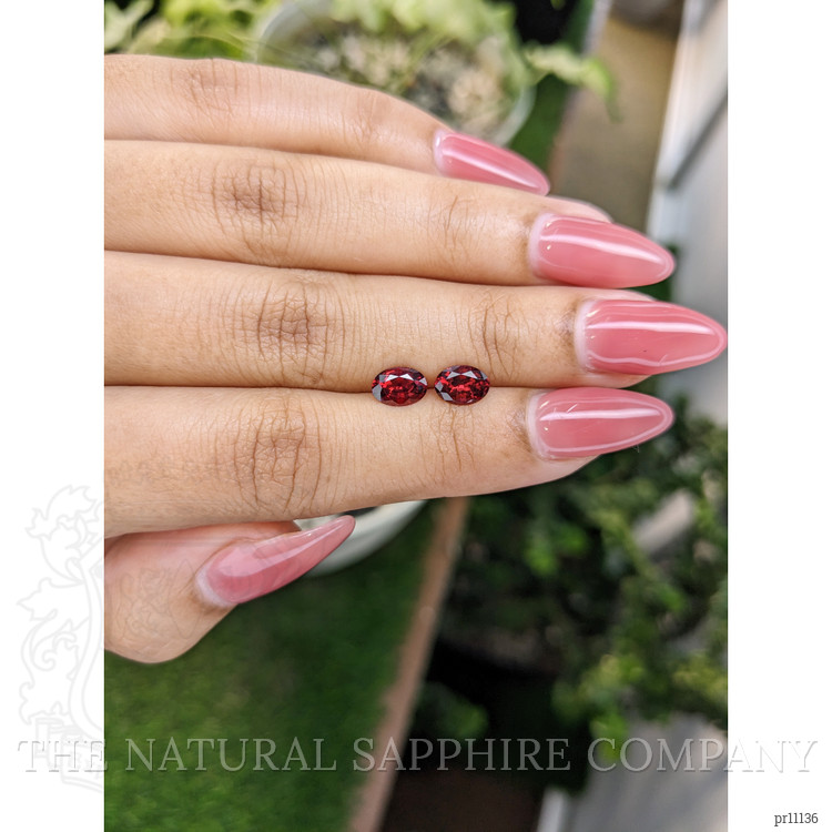 1.64 Ct.Tw. Garnet Pair from Ceylon (Sri Lanka)