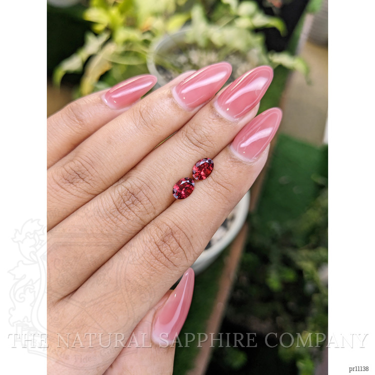 1.62 Ct.Tw. Garnet Pair from Ceylon (Sri Lanka)