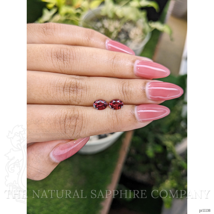 1.62 Ct.Tw. Garnet Pair from Ceylon (Sri Lanka)