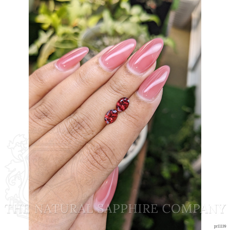 1.75 Ct.Tw. Garnet Pair from Ceylon (Sri Lanka)