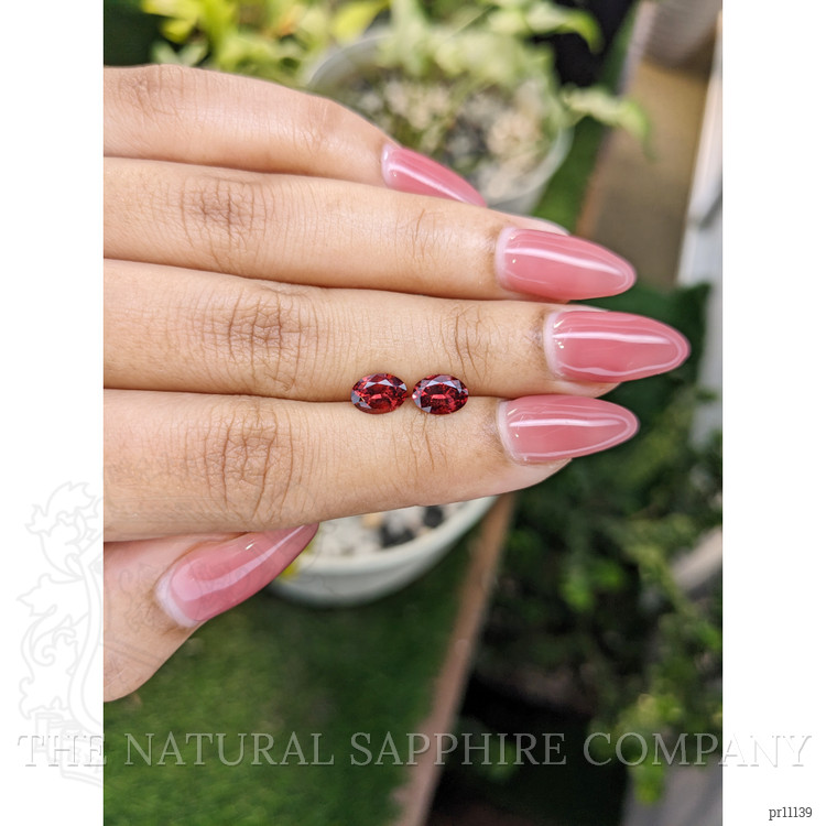 1.75 Ct.Tw. Garnet Pair from Ceylon (Sri Lanka)