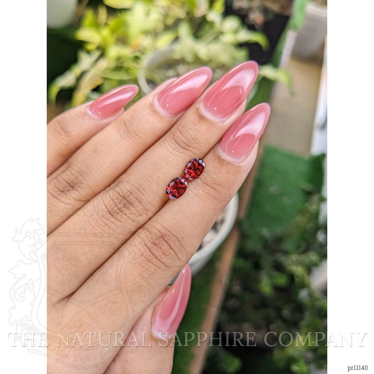 1.69 Ct.Tw. Garnet Pair from Ceylon (Sri Lanka)