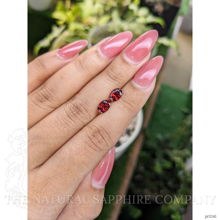 1.71 Ct.Tw. Garnet Pair from Ceylon (Sri Lanka)