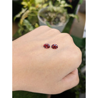 1.71&nbsp;Ct.Tw.Total Carat Weight Garnet Pair from Ceylon (Sri Lanka) Life Style