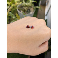 1.71&nbsp;Ct.Tw.Total Carat Weight Garnet Pair from Ceylon (Sri Lanka) Life Style